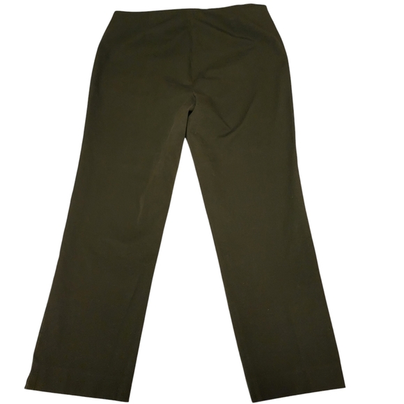 Peace of Cloth Dark Army Green Stretchy Pants Sz 14 - Picture 1 of 14